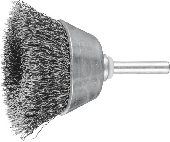 PFERD MOUNTED WHEEL BRUSH CRIMPED STEEL 50X10X6MM TBU 0.30 SG POS